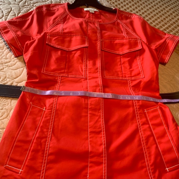 Michael Kors Summer Dress size 12 Bright Red/Orange - Picture 3 of 13